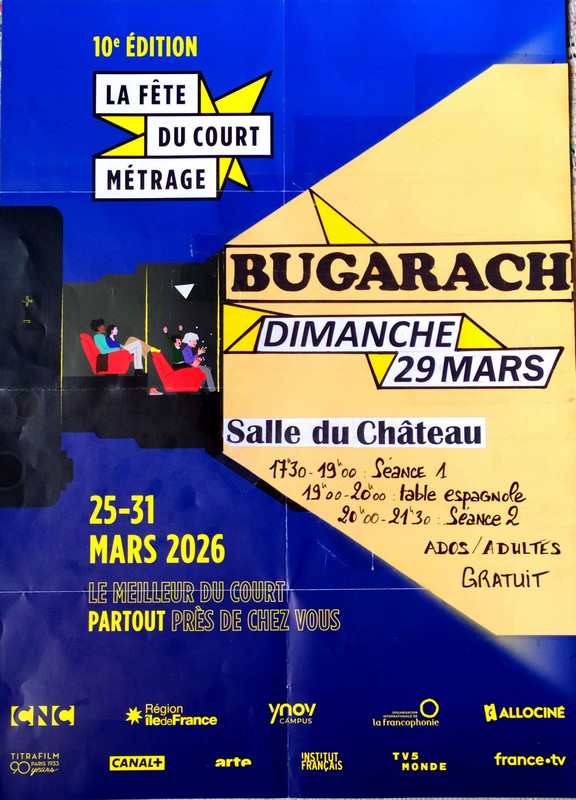 affiche fête du court metrage 2026