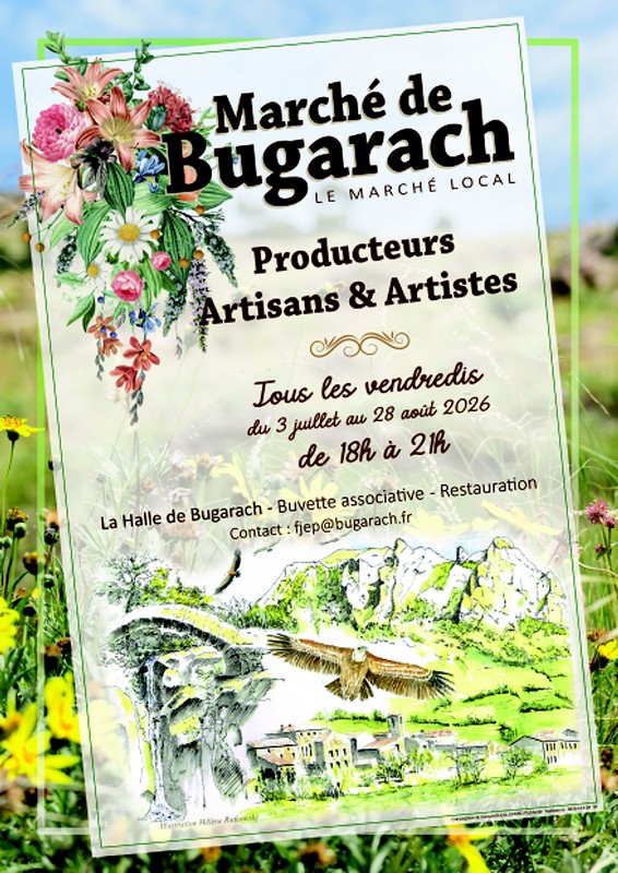affiche marché bugarach 2026